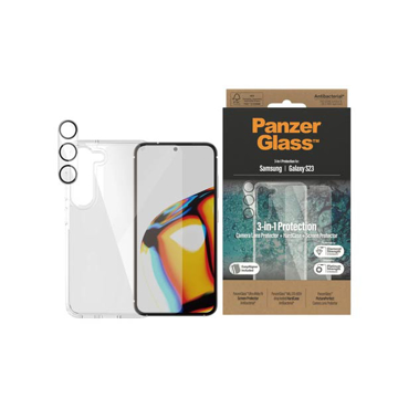 Picture of PanzerGlass Samsung Galaxy S23 Bundle " HardCase + Screen Pro. + Cam. Lens"