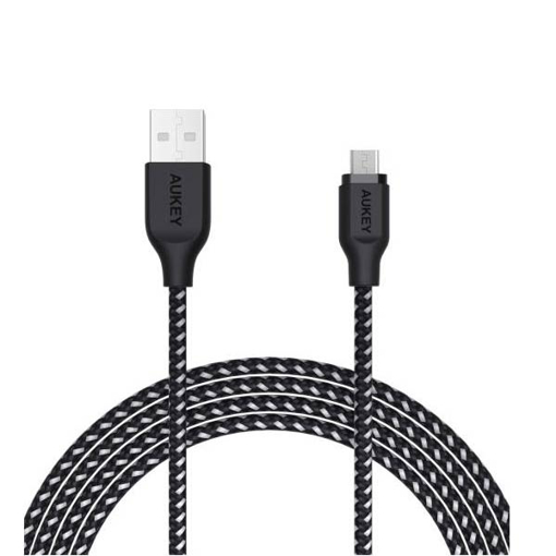 Picture of AUKEY ES Braided Nylon USB 2.0 to Micro USB Cable 2m AM2 - Black