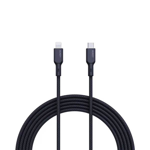 Picture of AUKEY ES Braided Nylon Sync & Charge MFI Cable USB-C To Lightning 1m NCL1 - Black