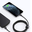 Picture of AUKEY ES Braided Nylon Sync & Charge MFI Cable USB-C To Lightning 1m NCL1 - Black