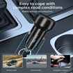 Picture of iOsuite 60 Watt Dual USB-C+ USB-A Fast Car Charger Black