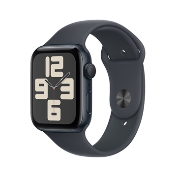 Picture of Apple Watch SE 2024 GPS 44mm Midnight Aluminum Case with Midnight Sport Band - S/M