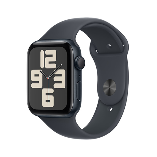 Picture of Apple Watch SE 2024 GPS 44mm Midnight Aluminum Case with Midnight Sport Band - M/L